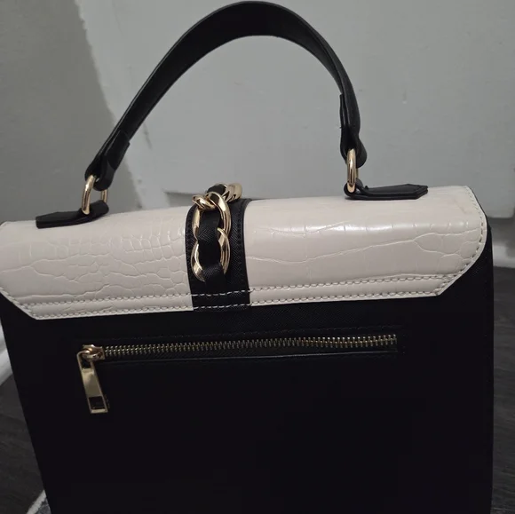 Aldo Black, Cream, and Tan Crossbody Bag - Picture 5 of 8